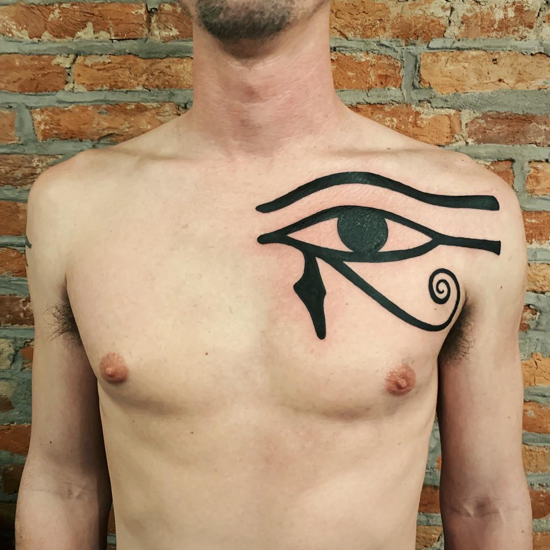 The Eye of Horus makes for a beautiful piece that can be any size.
