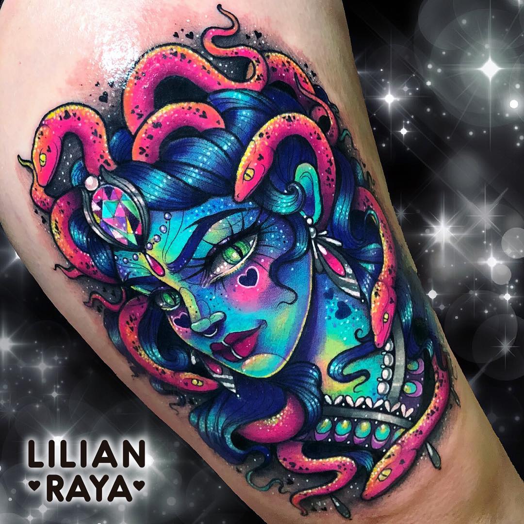 Make Medusa a little less scary with tons of color.