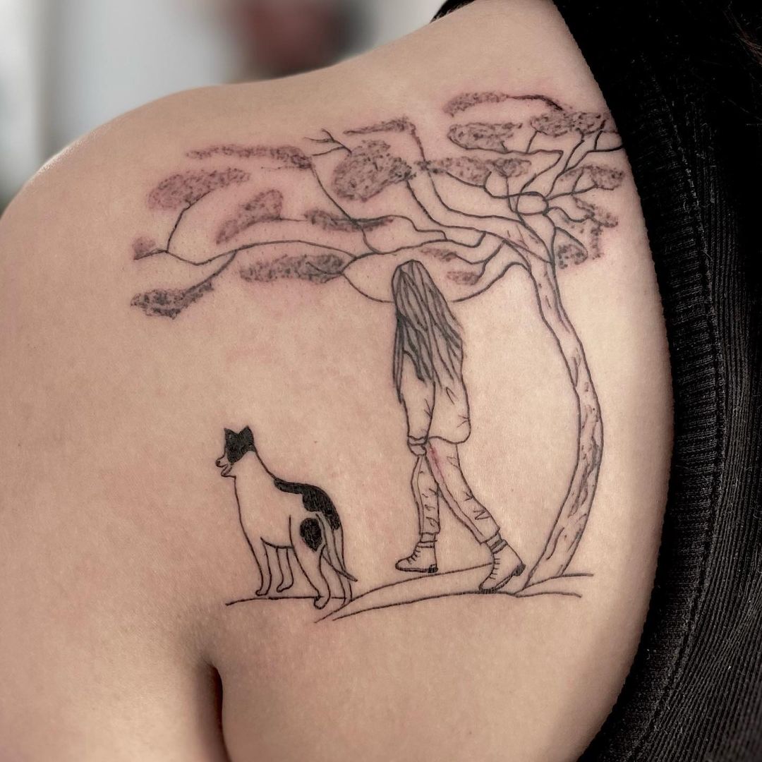 Dog memorial tattoos Pet tattoo ideas and images