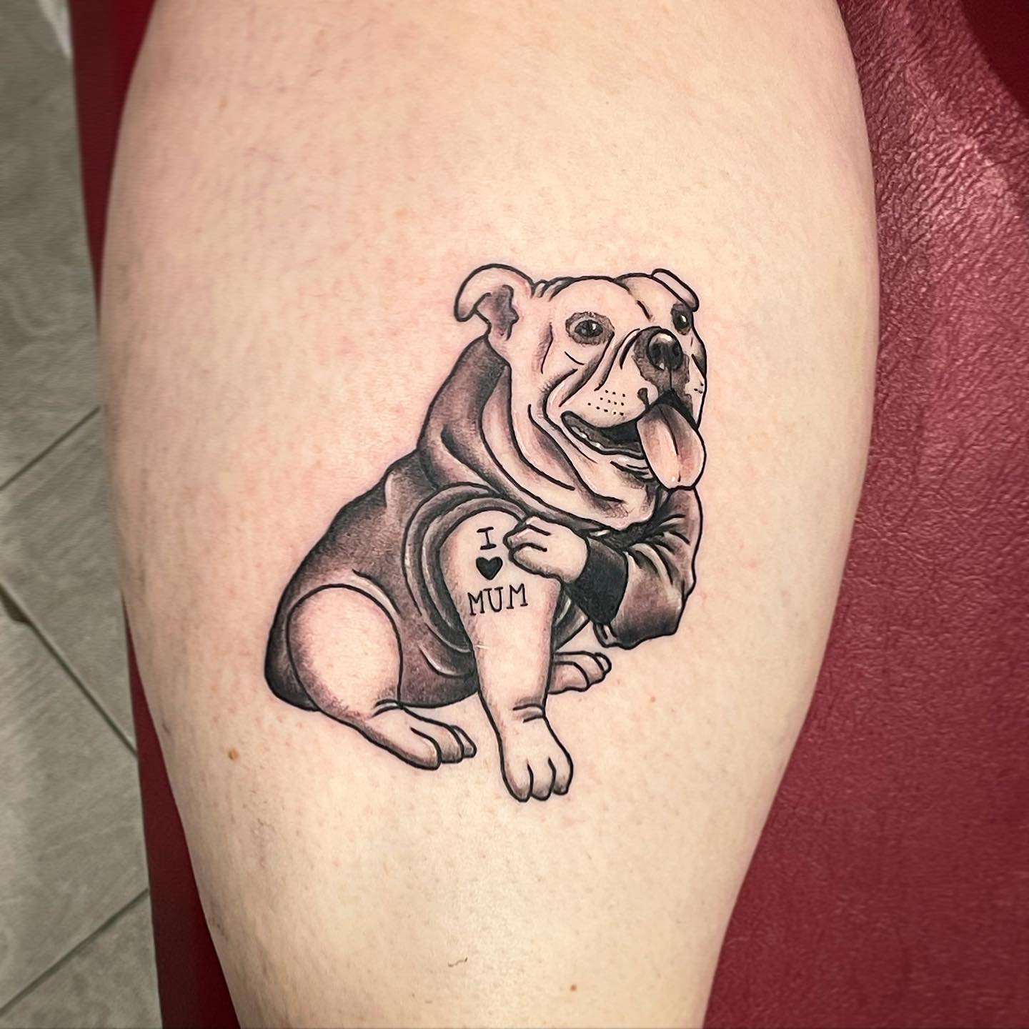Beautiful Bulldog Tattoos