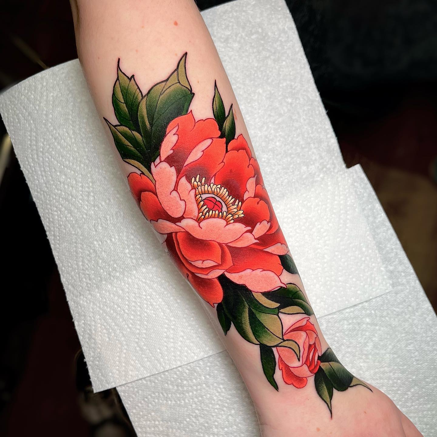 Colorful and hyperrealistic tattoo of a flower bouquet  Bouquet tattoo  Flower bouquet tattoo Pretty flower tattoos