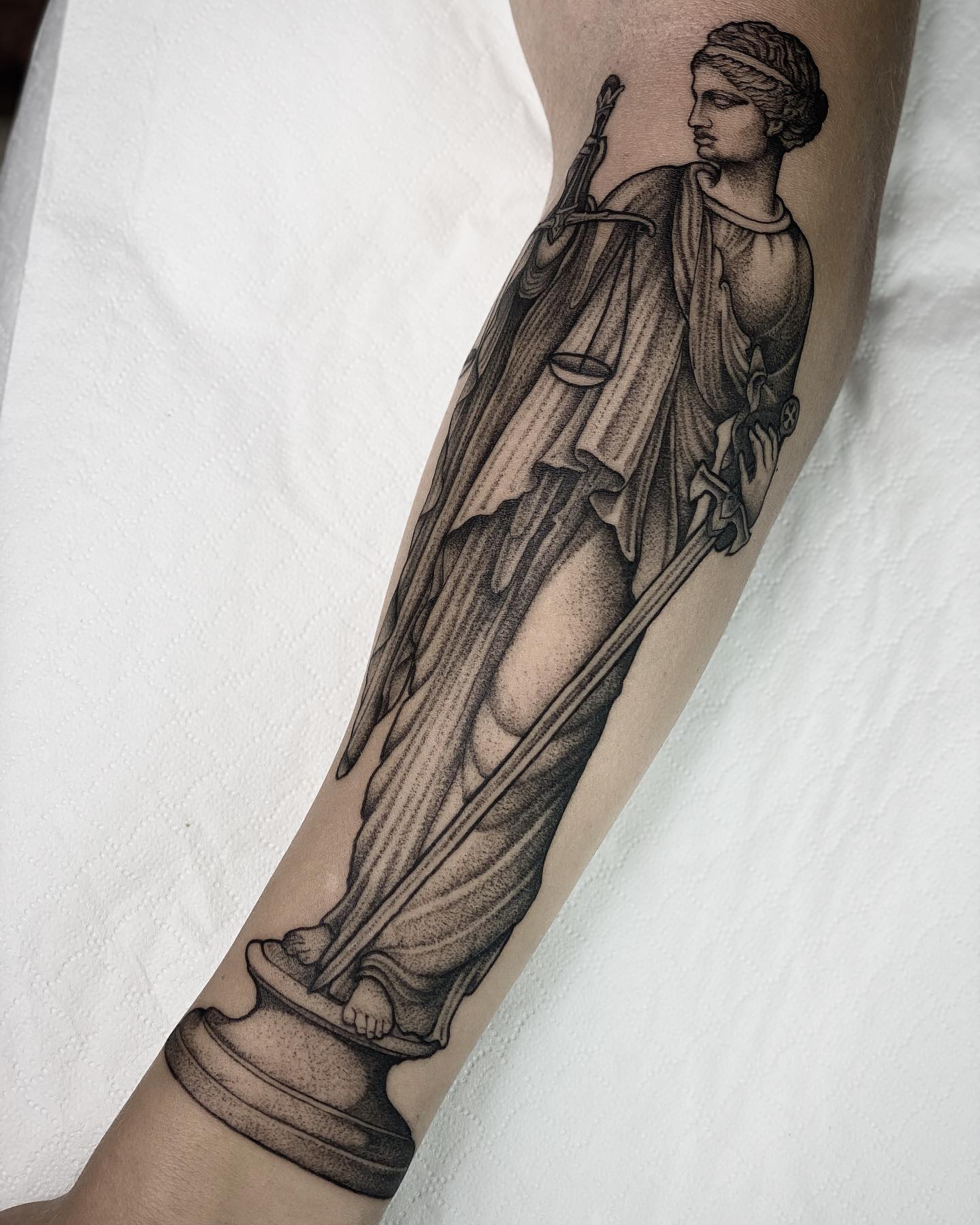  Lady Justice has always been a favorite figure for many things. How about getting a tattoo of it?