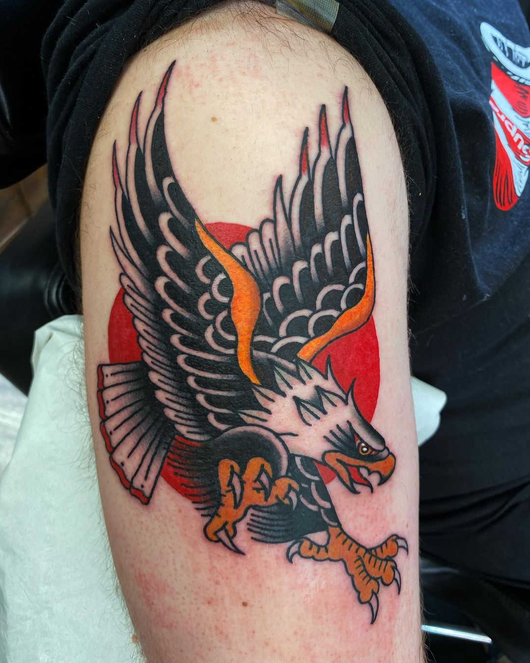 traditional eagle tattoo flash' Men's Premium Longsleeve Shirt | Spreadshirt