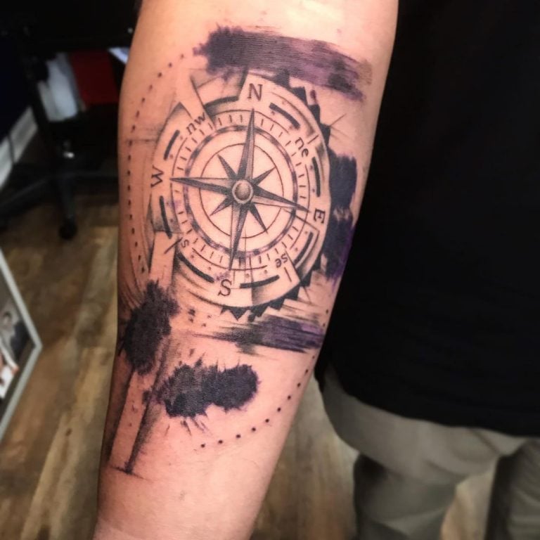 40+ Compass Tattoo Ideas and Design Inspirations for 2023 - 100 Tattoos