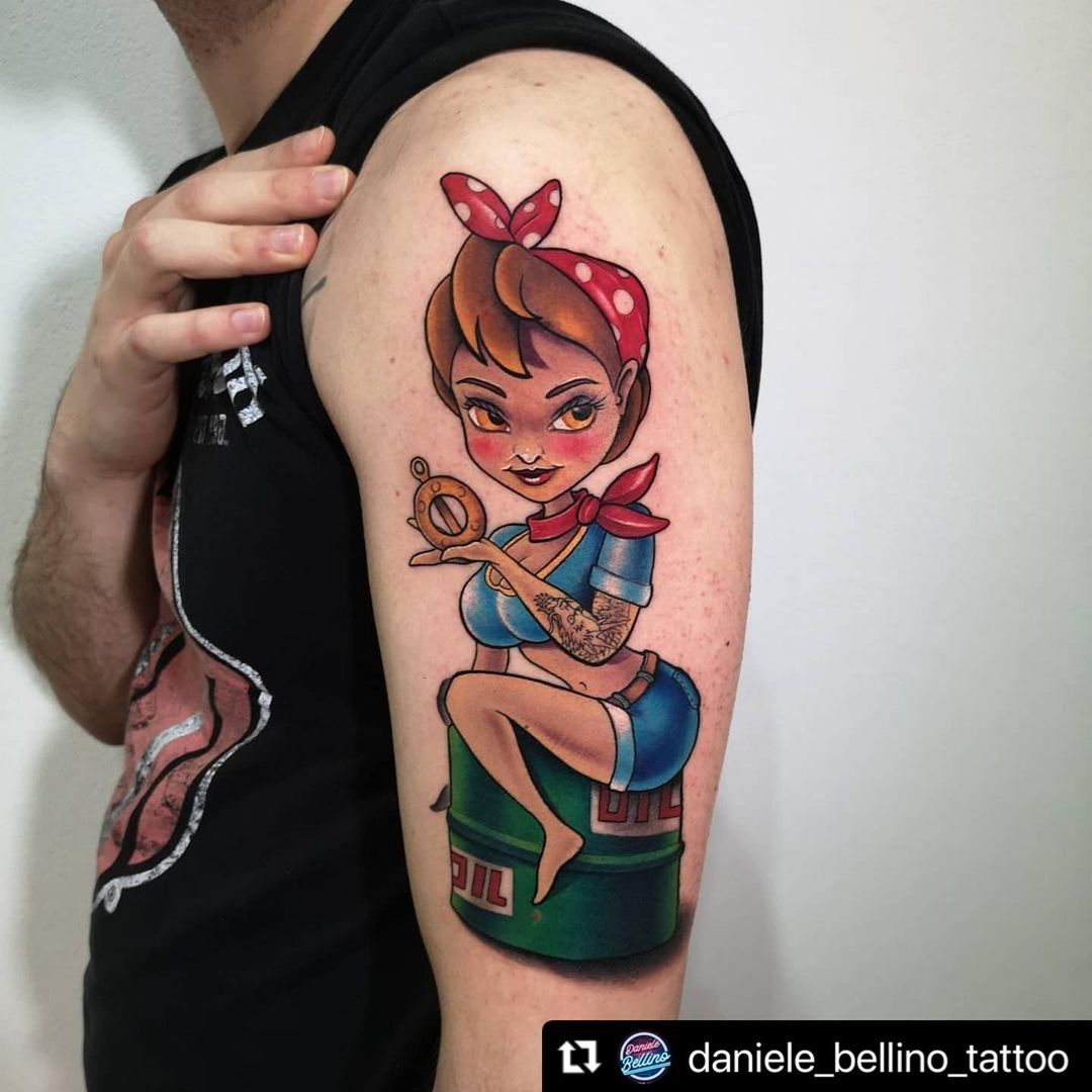 Pinup Girl Tattoo Design Ideas Meanings and Photos  TatRing