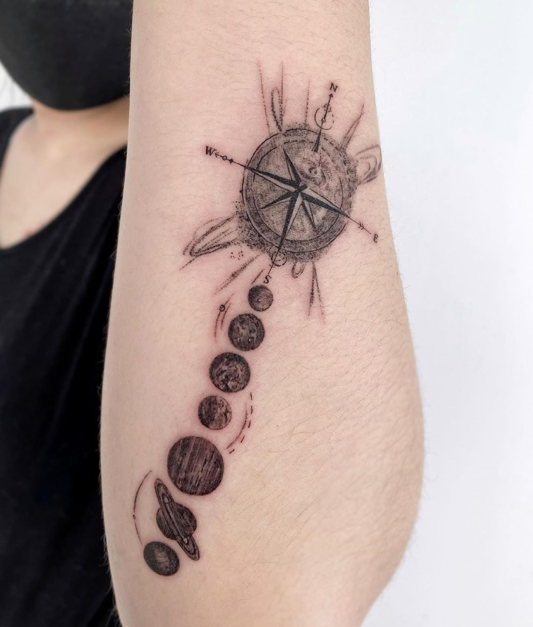 Men's Compass Tattoos: +50 Inspirations | New Old Man - N.O.M Blog