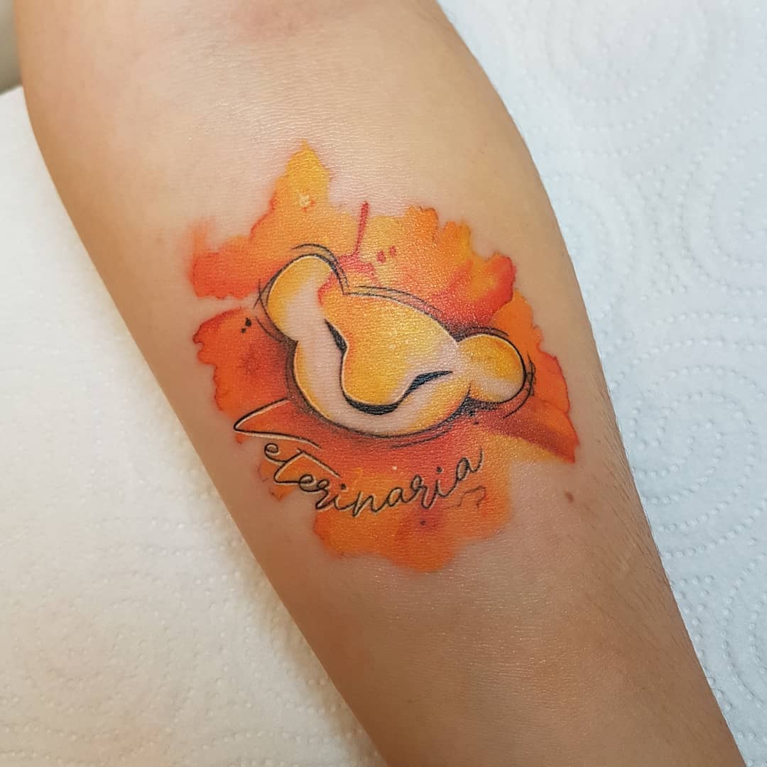 Simba can become a cute and stunning tattoo.