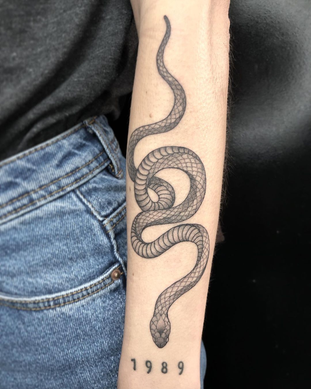 Snake and Flower Temporary Tattoos  neartattoos
