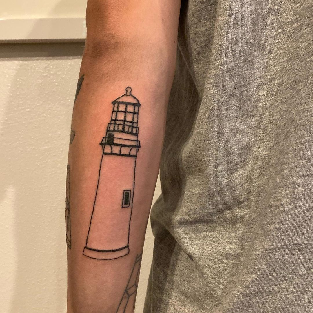 Buy Lighthouse Sunset Temporary Tattoo Online in India  Etsy