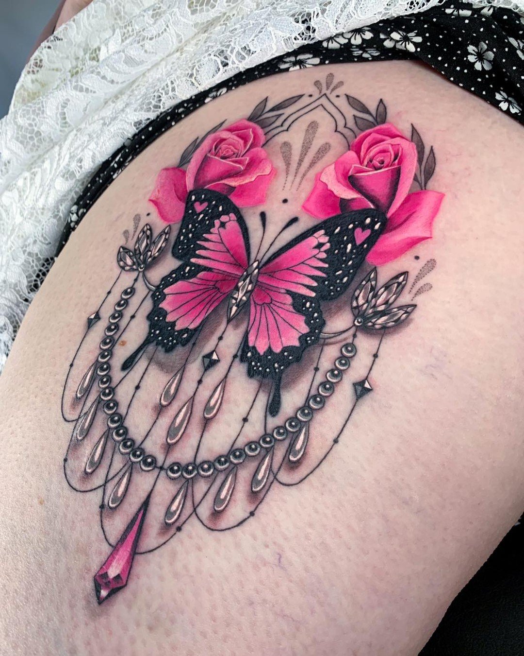 Top 90 about rose and butterfly tattoo unmissable  indaotaonec