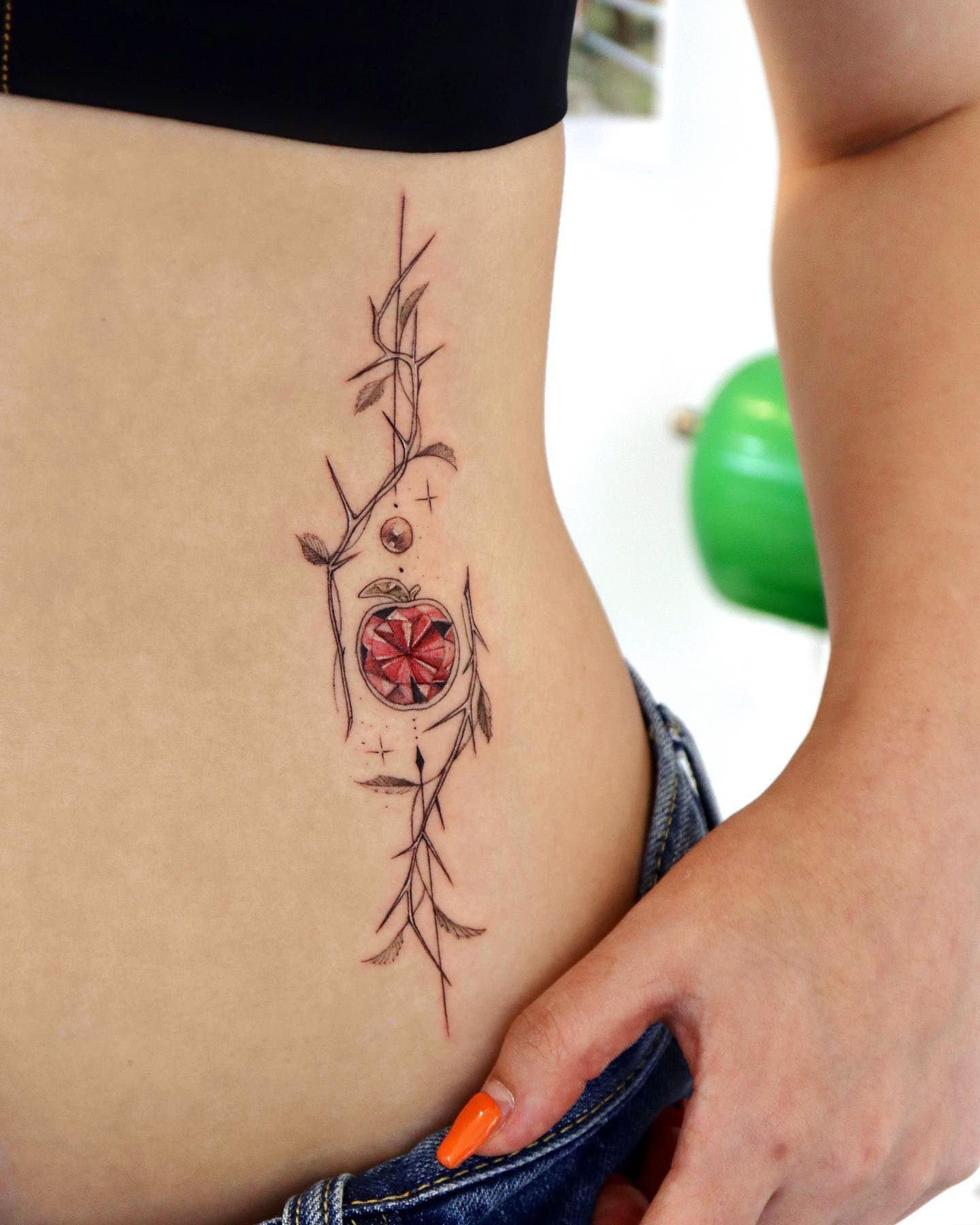 Tattoo tagged with: flower, side boob, small, single needle, languages,  tiny, rose, ifttt, little, nature, english, brave, english word, word,  ghinko | inked-app.com