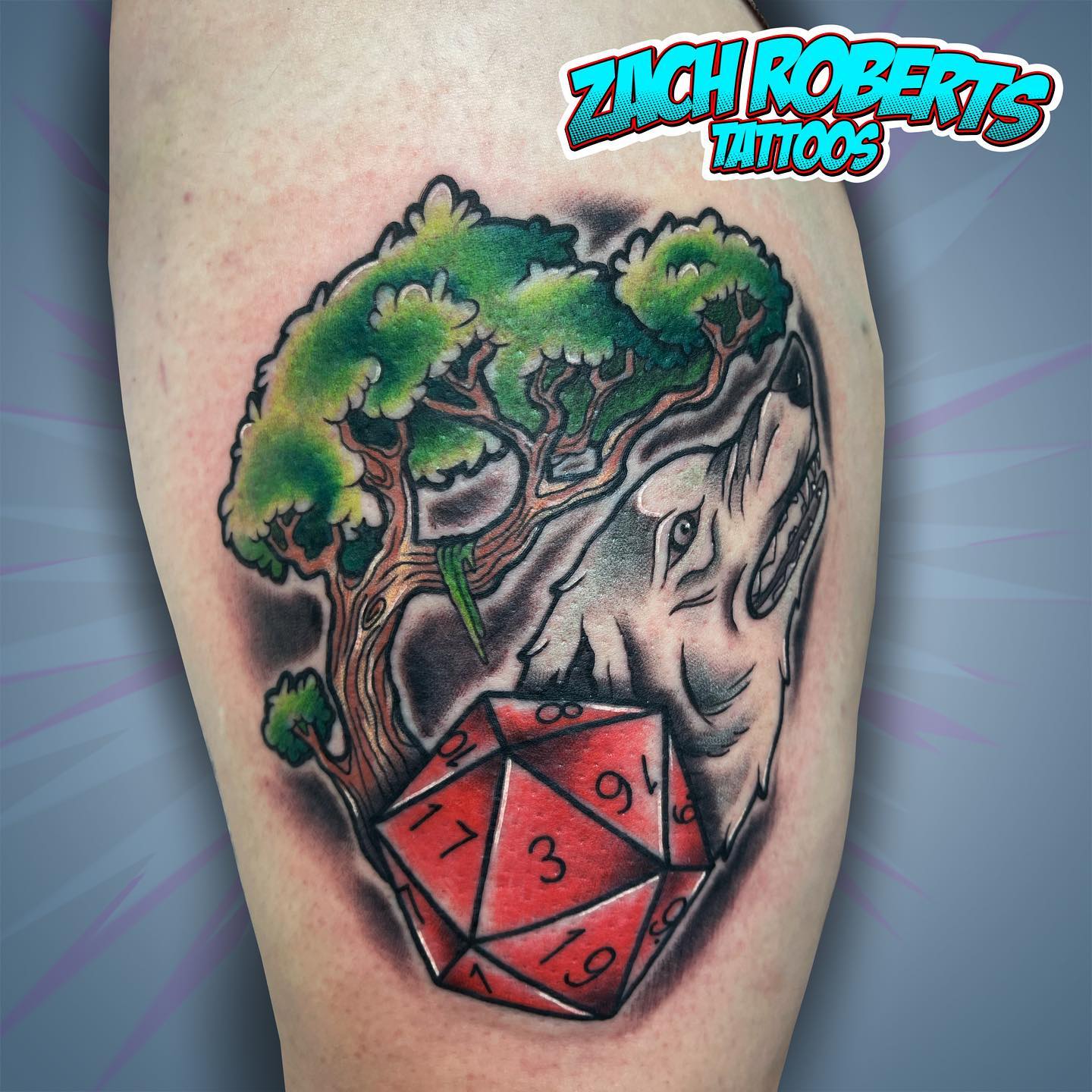 There is a great community of FRP devotees. Get this tattoo, which was designed with wolf and FRP dice to show your interest.