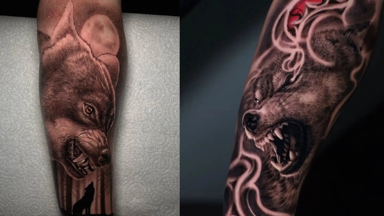 Bear, wolf, and deer tattoos - Tattoogrid.net