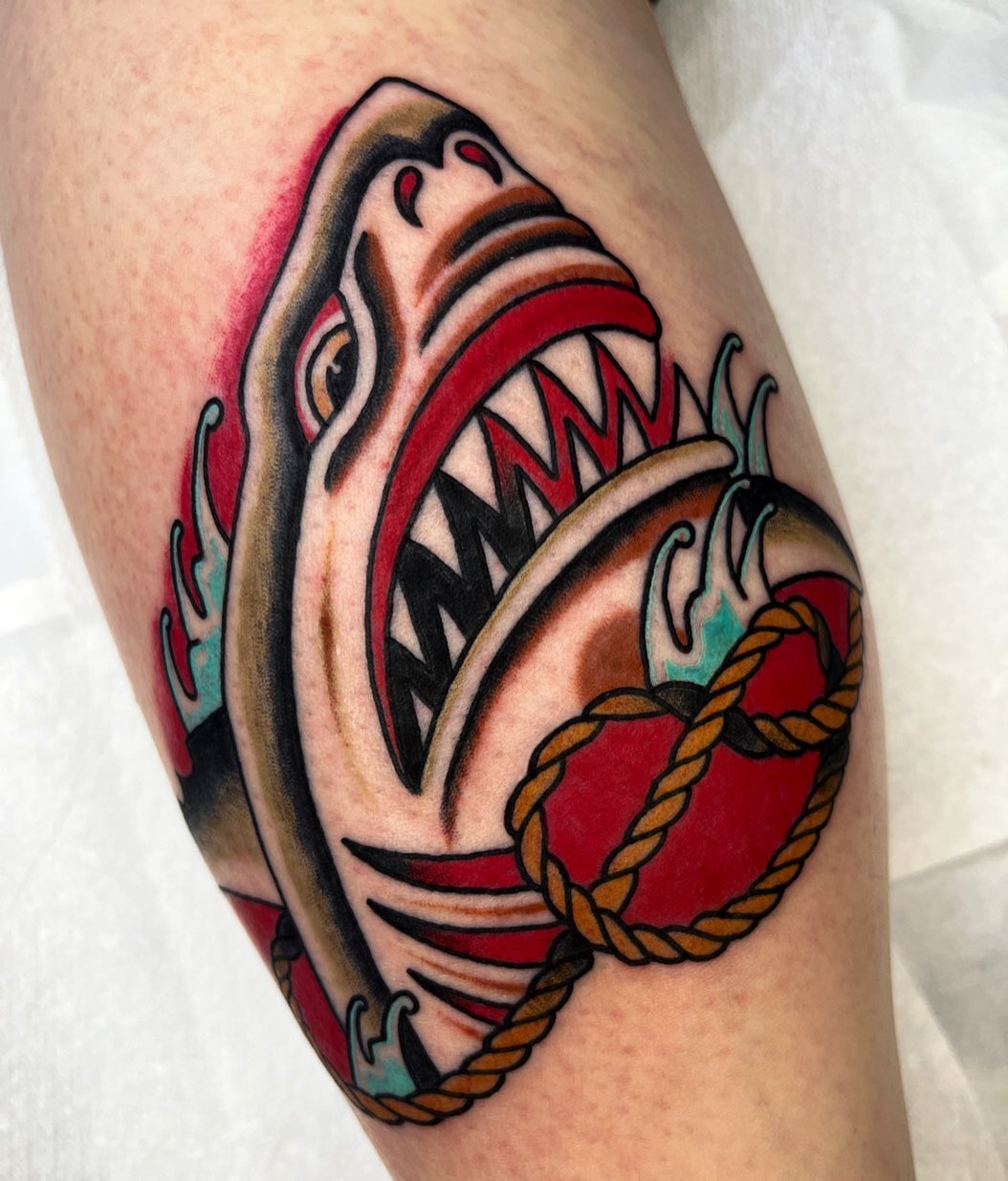 70 Traditional Shark Tattoo Designs For Men  Old School Ideas