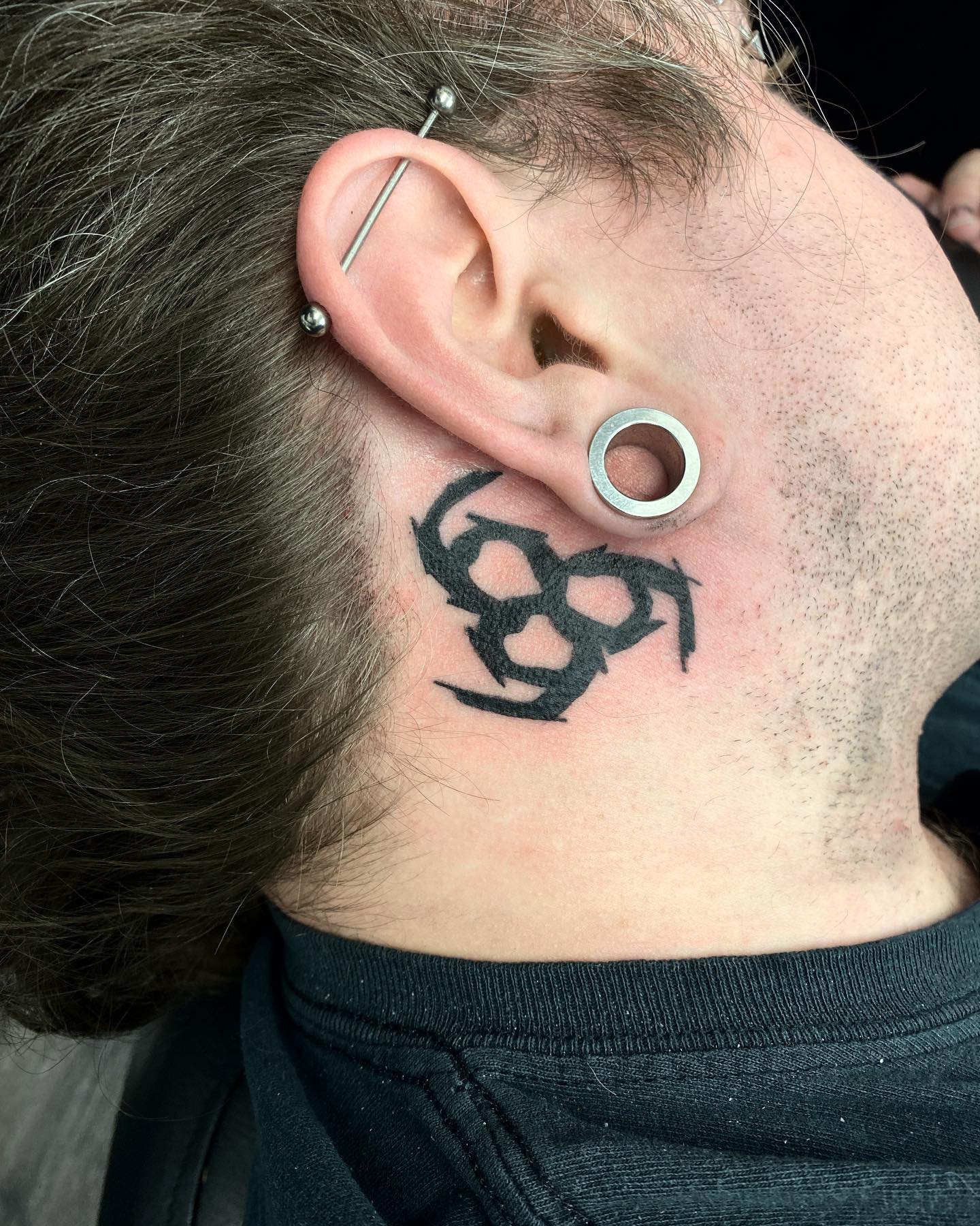 Behindtheear tattoos for men designs and ideas  Tattooing
