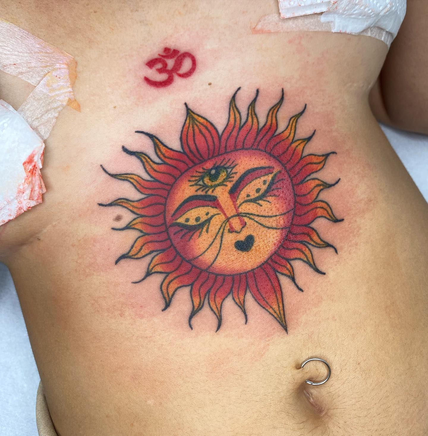 Temporary Sun Tattoo  Black Poison Tattoos
