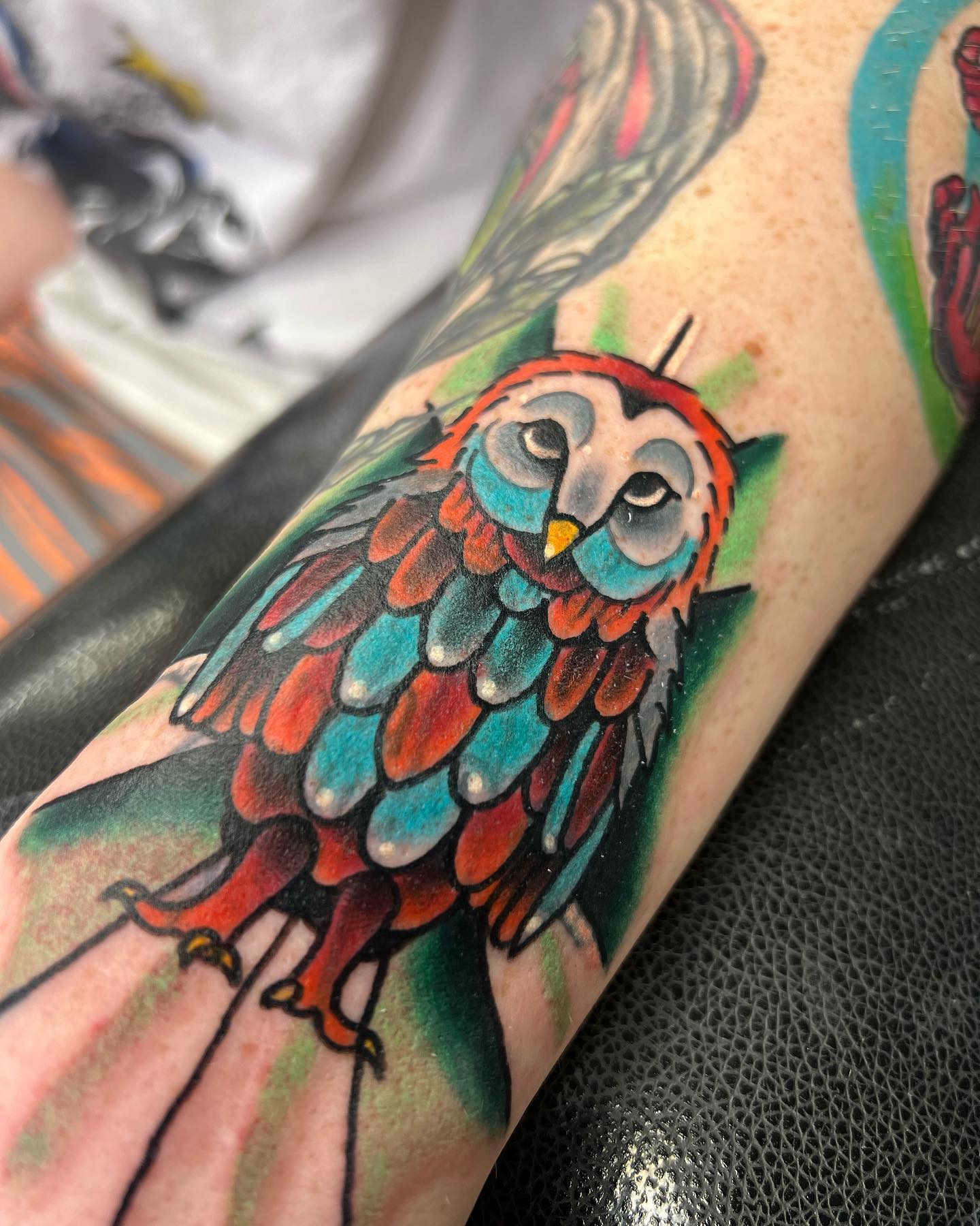 Owl and Flowers tattoo by Peter Hlavacka  Post 24246