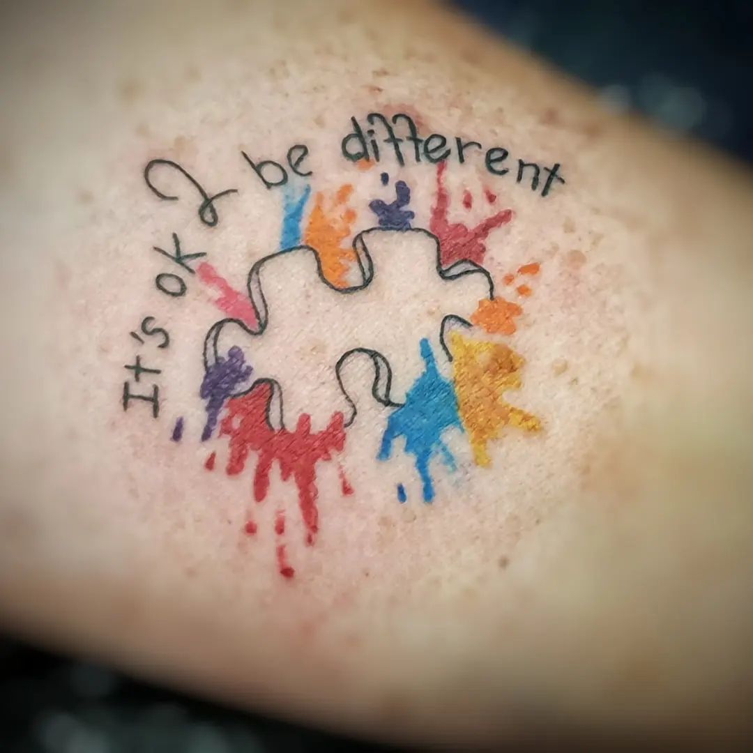 Remind yourself or your little one that it is okay to be different. No one will ever question you or this tattoo since it is so universally gorgeous and accepting.