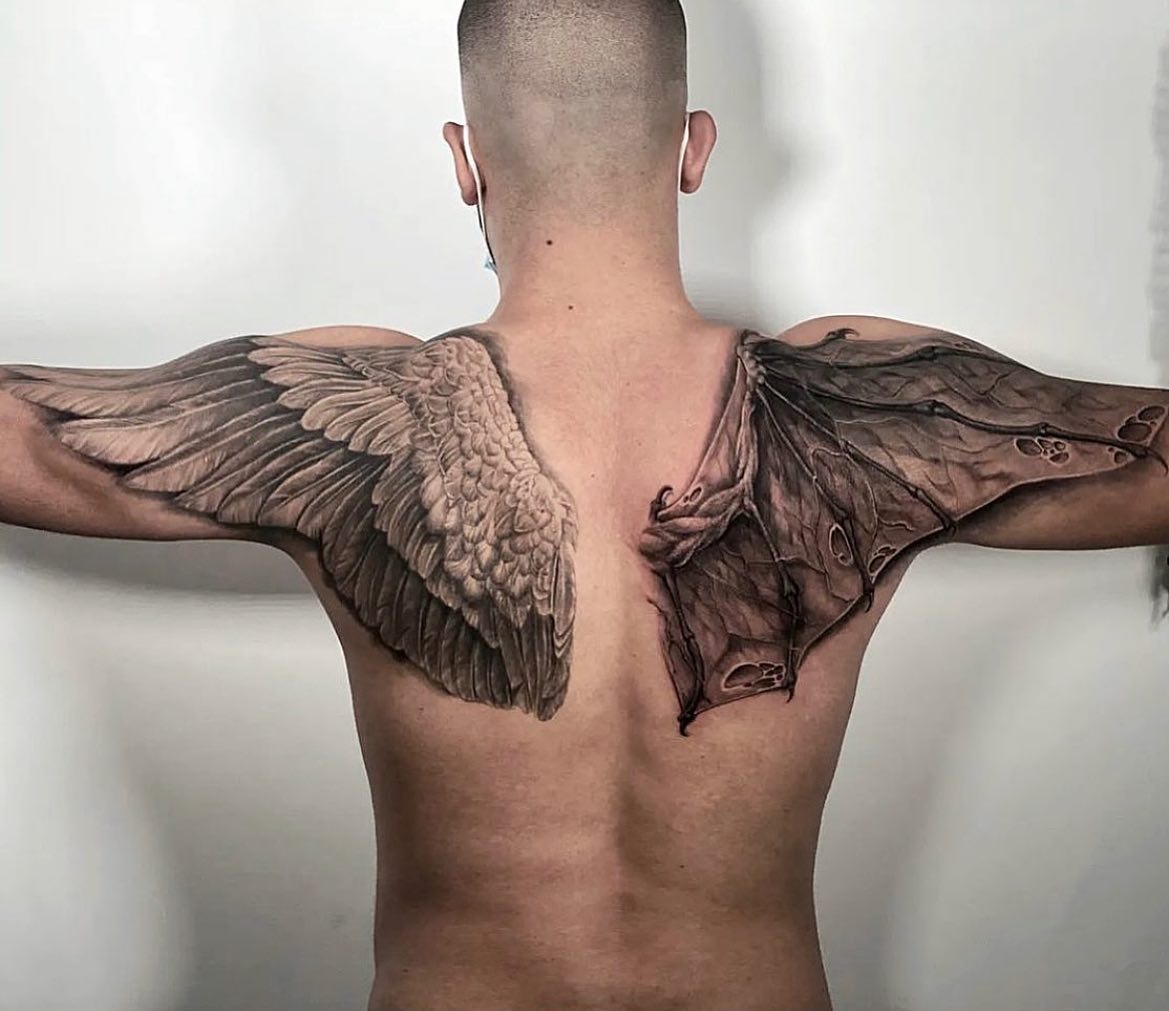 Wing Tattoos: 30 Inspirational Designs and Meaning / Symbolism - 100 Tattoos