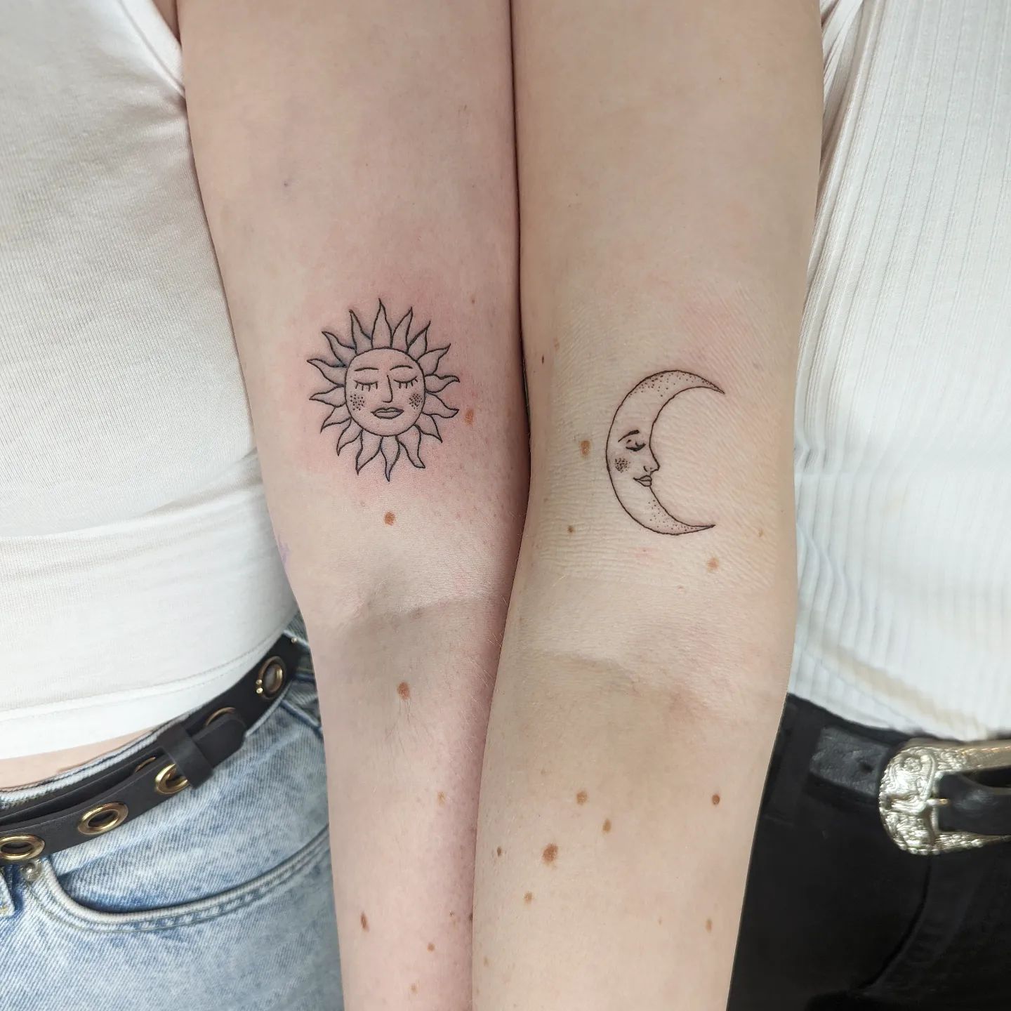 Buy Sun and Moon Matching Temporary Tattoo  Matching Tattoos  Online in  India  Etsy