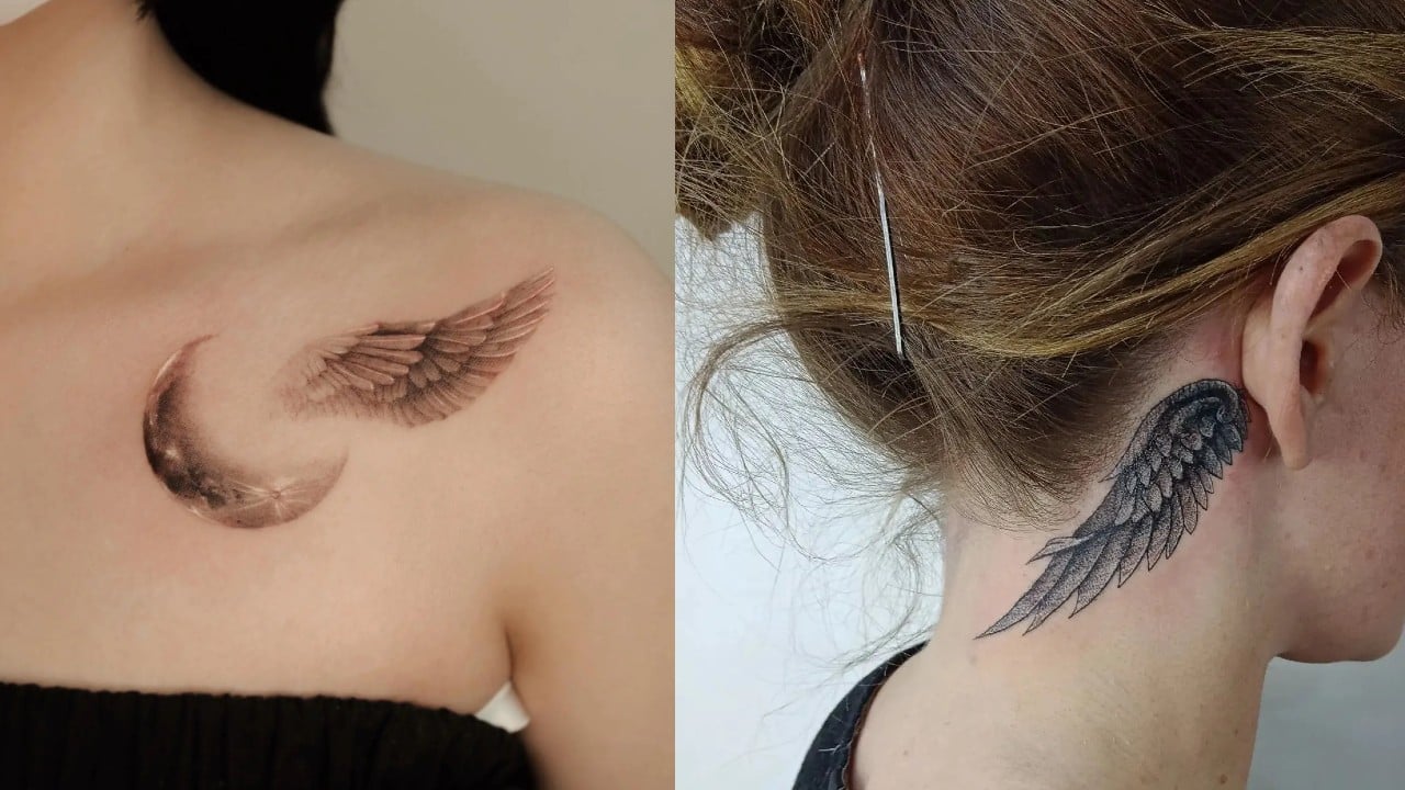 Stefanie Knight Wings Ankle Tattoo | Steal Her Style