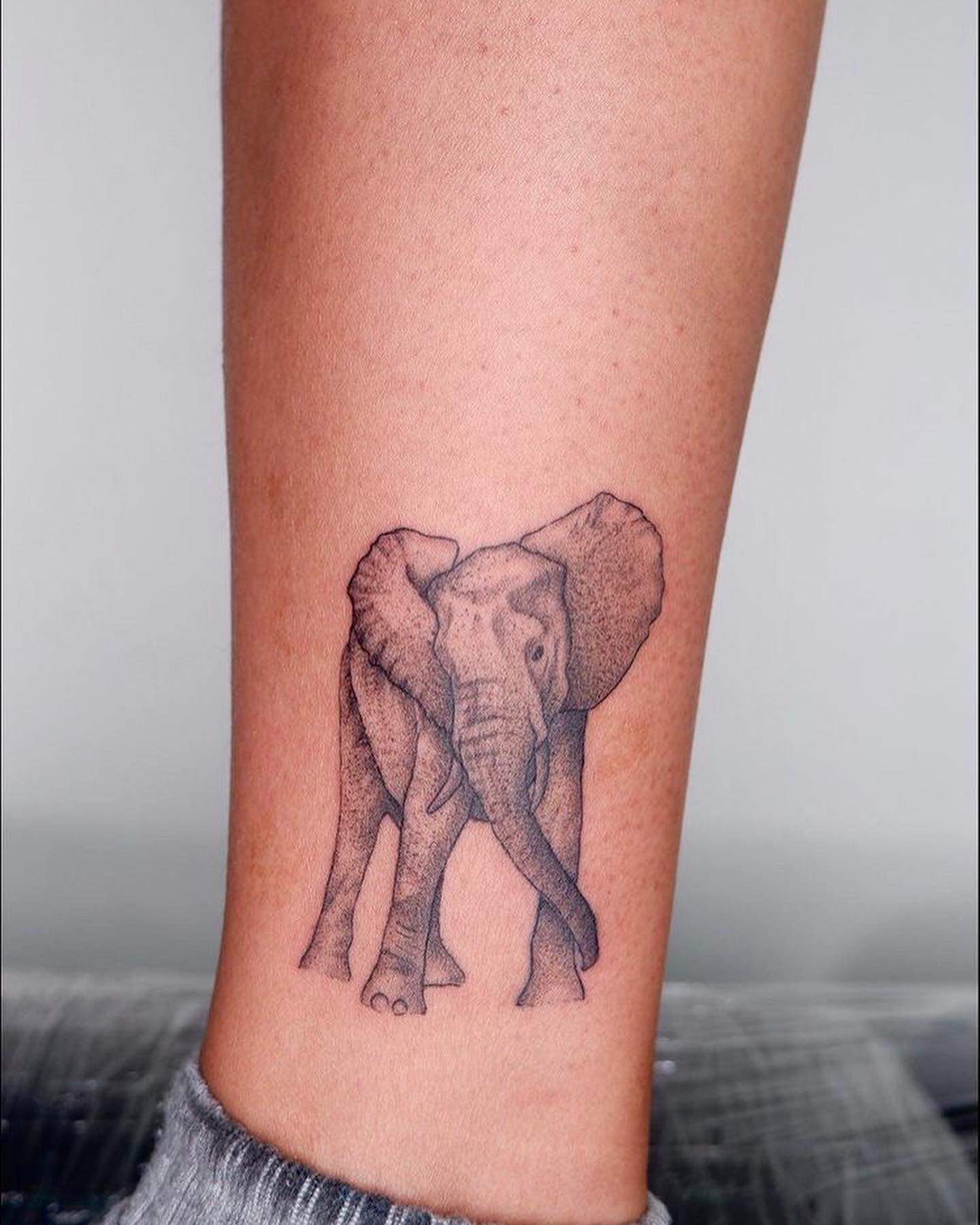Elephants are used to show your inner connection and the way you see things and the life that passes by. If you’re deeply connected with your human and animal nature, try out this black elephant on your ankle.