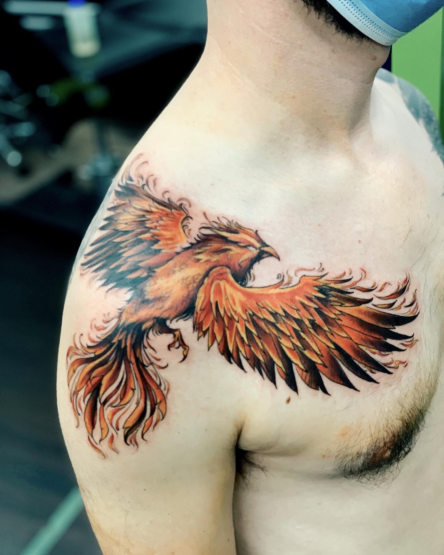 Bird tattoos usually symbolize the path that you must take in order to push through. Show that you’re bright and bold yet that you have a clear vision with this fiery idea.