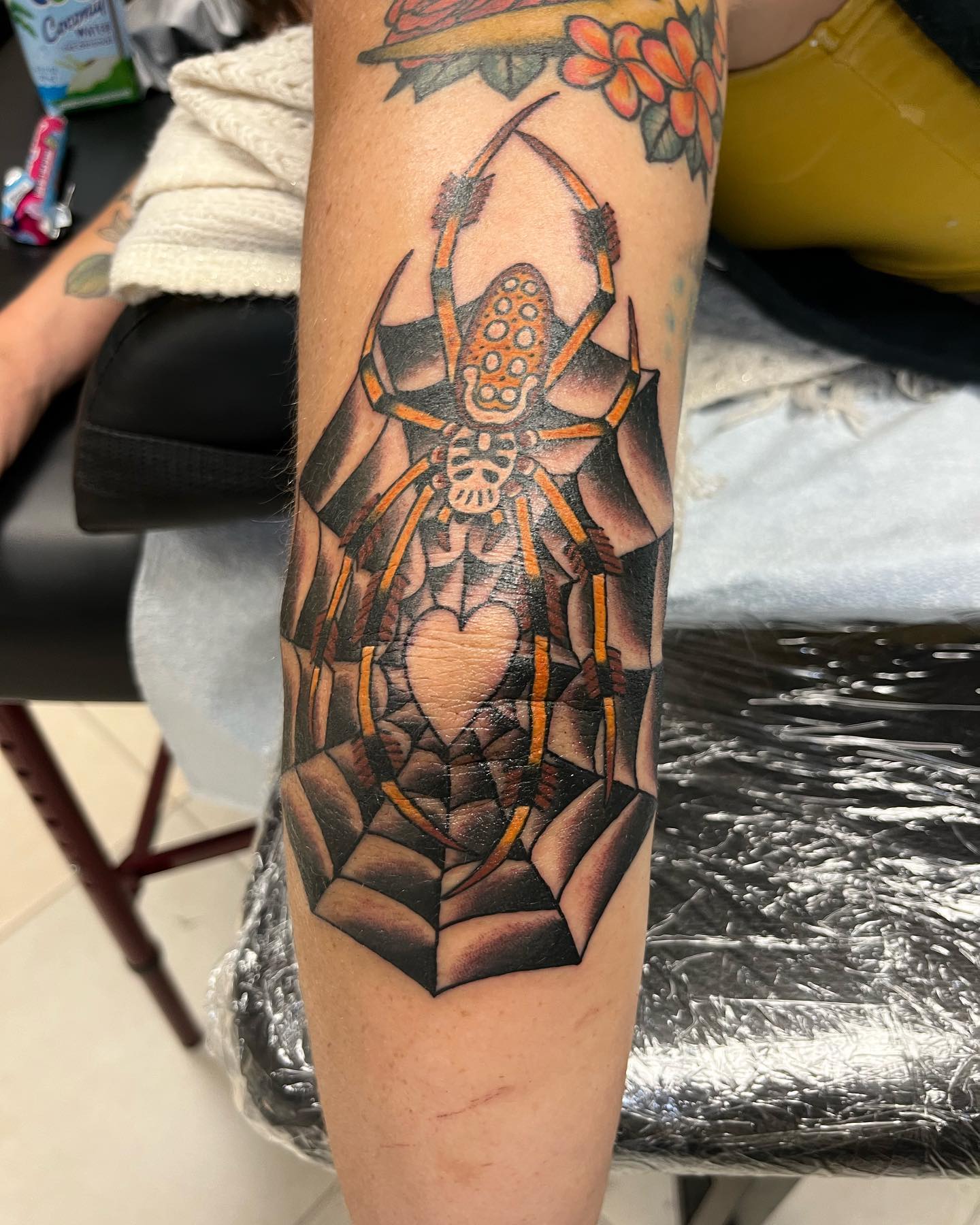 Another fun and colorful spider that you’re going to love on your elbow. Men who have grown a lot and those who are always trying to make things fair and right in life will like this tattoo.
