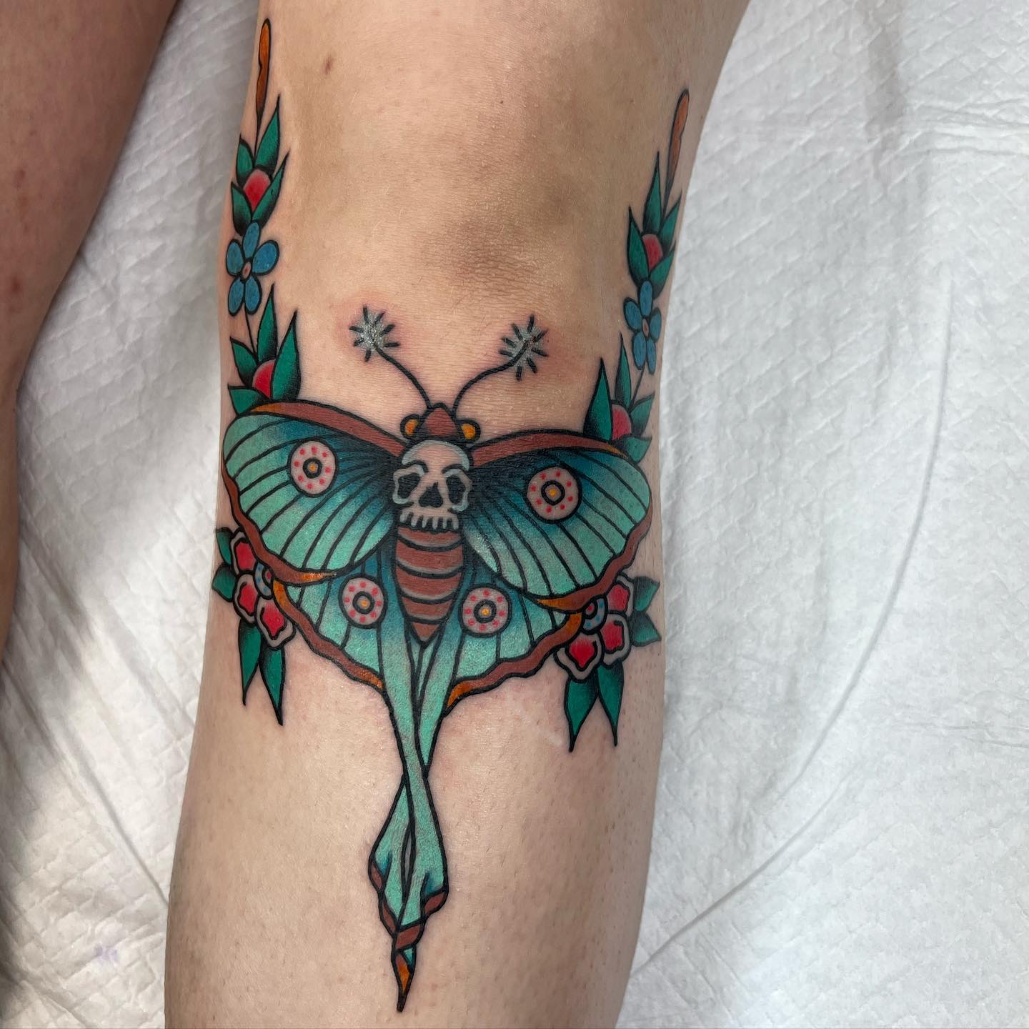 This moth design will symbolize your new beginnings, as well as your flowy personality. If you’re a bold person and someone who likes to have fun in his or her own way, this design will suit you.