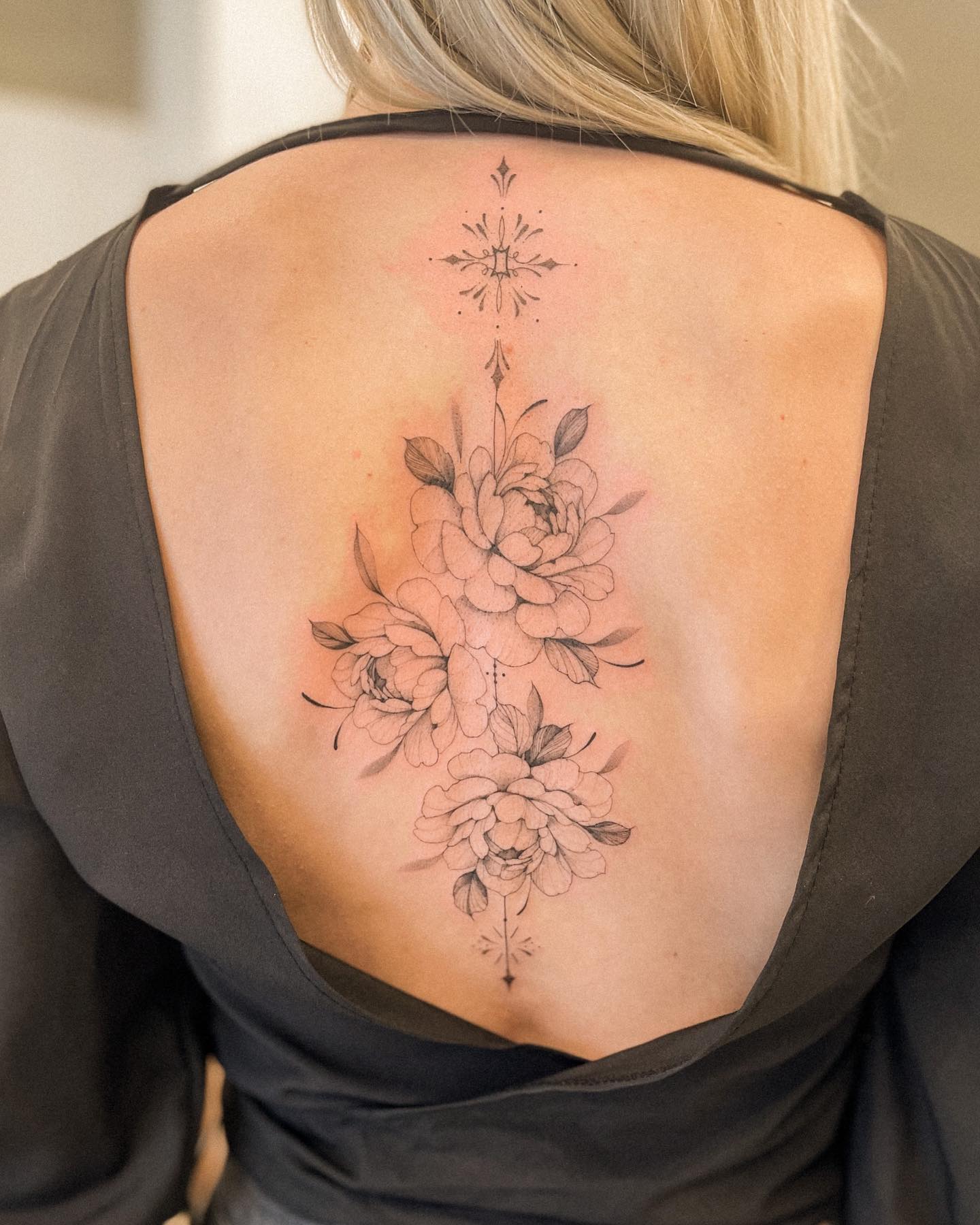 This type of back tattoo will take 3-4 hours to do. Book a trustworthy tattoo artist before giving it a try with this design.