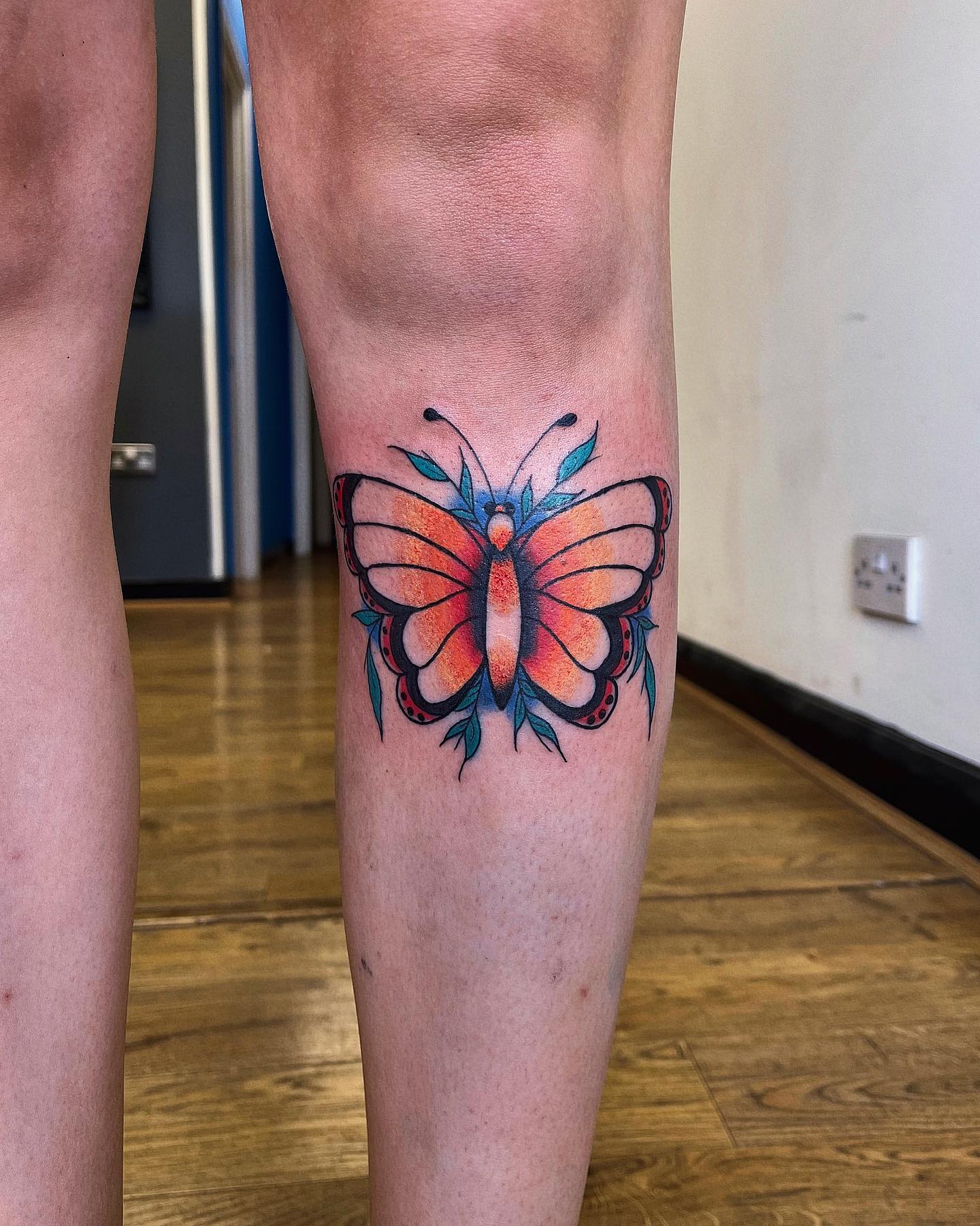 Lastly, how about this butterfly tattoo instead of a Pokemon Butterfree design? This knee print symbolizes fun paths that you’re willing to take in life, as well as your fun and bubbly personality.