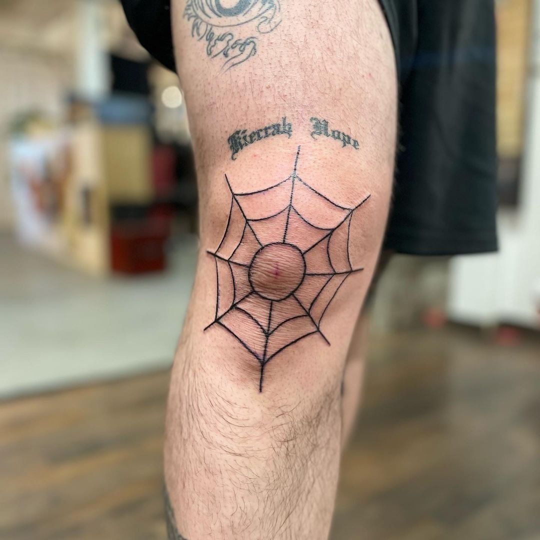 30+ Spider Web Tattoo Design Ideas and Meanings - 100 Tattoos