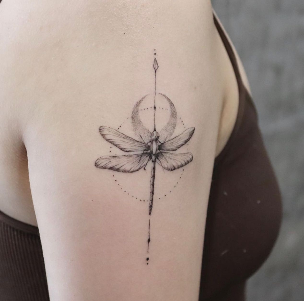 Dragonfly tattoo by Laura Jade TattooNOW
