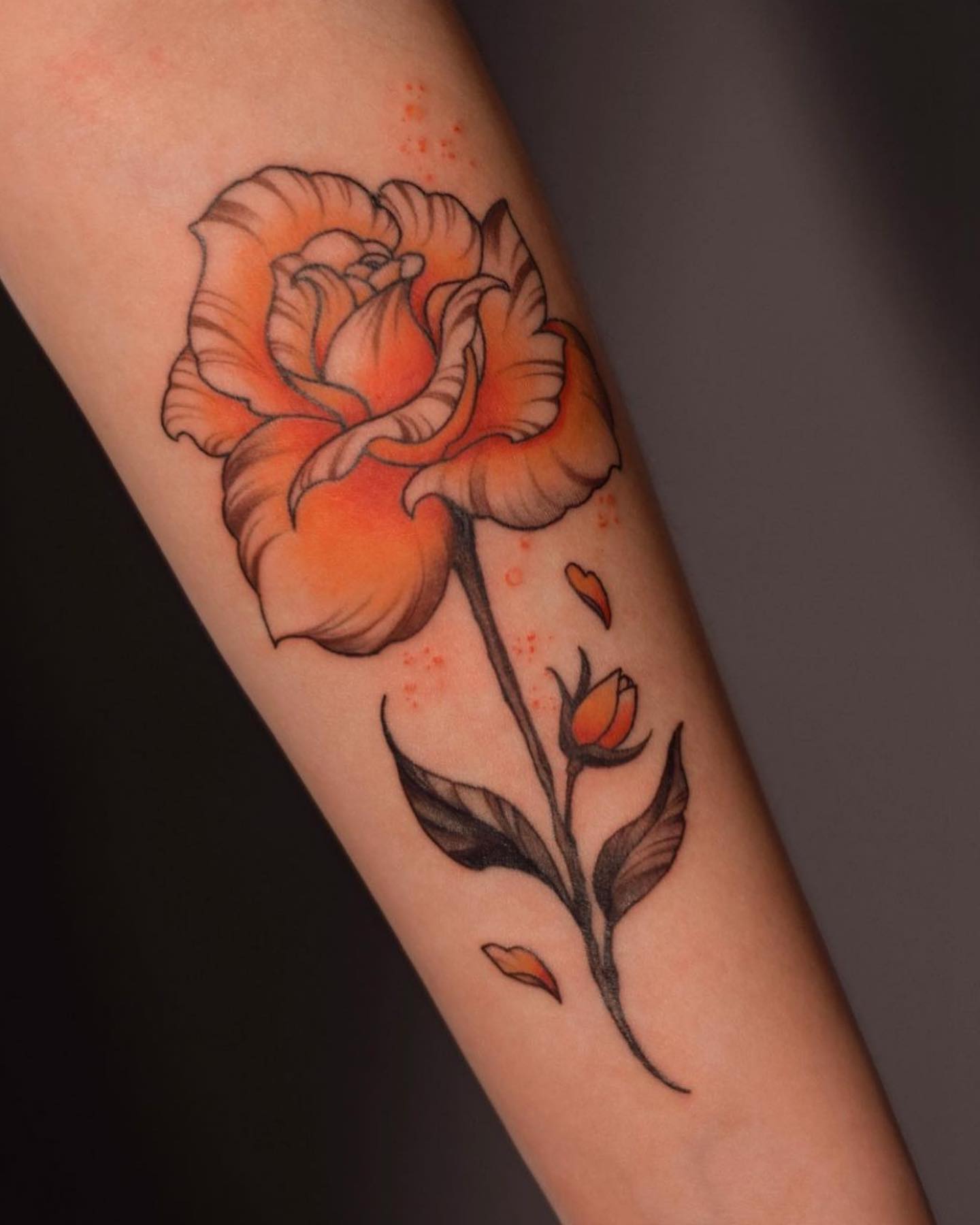 Shoulder Realistic Flower Tattoo by Inkd Chronicles