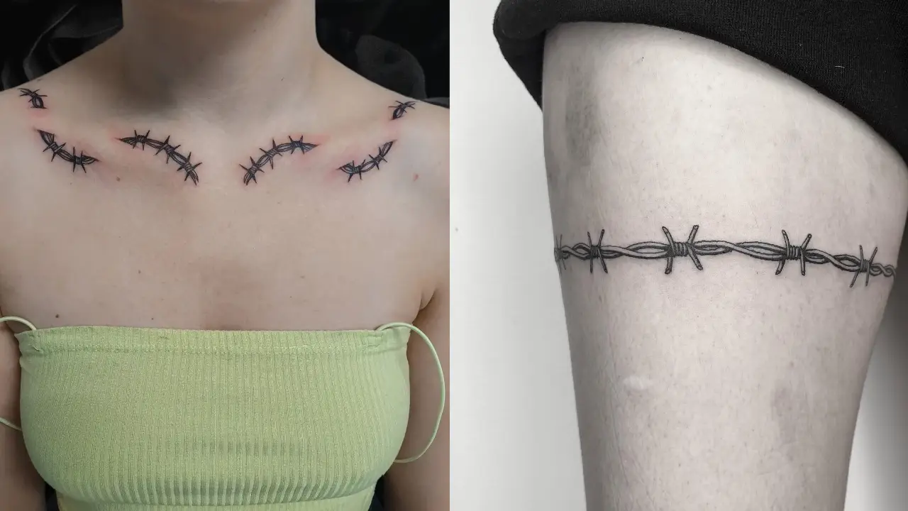 30+ Barbed Wire Tattoo Ideas for Men and Women - 100 Tattoos
