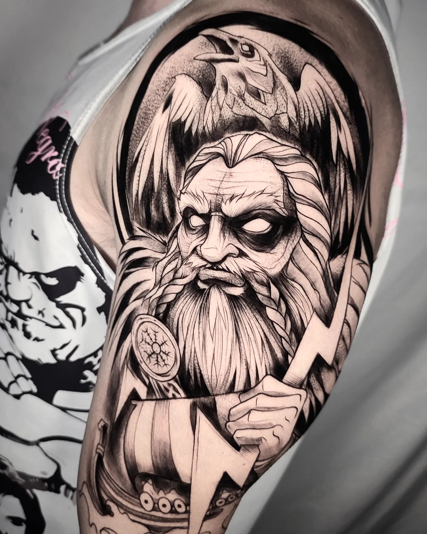 This Thor tattoo will be a great choice if you are a fan of Norse mythology. You will feel the power of Thor with this tattoo, for sure.