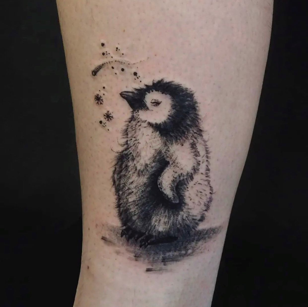 There are just a few things that are absolutely cute in this world. One of them is definitely baby penguin. Go for it if you are looking for a cute tattoo.