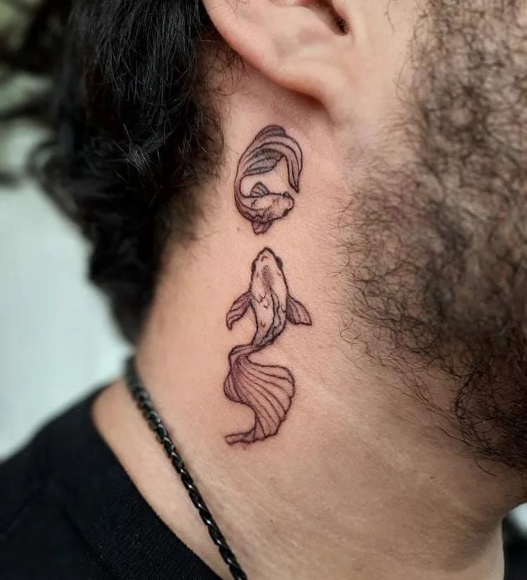 If you're a minimalist person who like small tattoos rather than big-sized tattoos, you can go with these buddies. Also, tattoos that are related to aquatic animals symbolize positive meanings. So don't worry about the meaning of your tattoo.