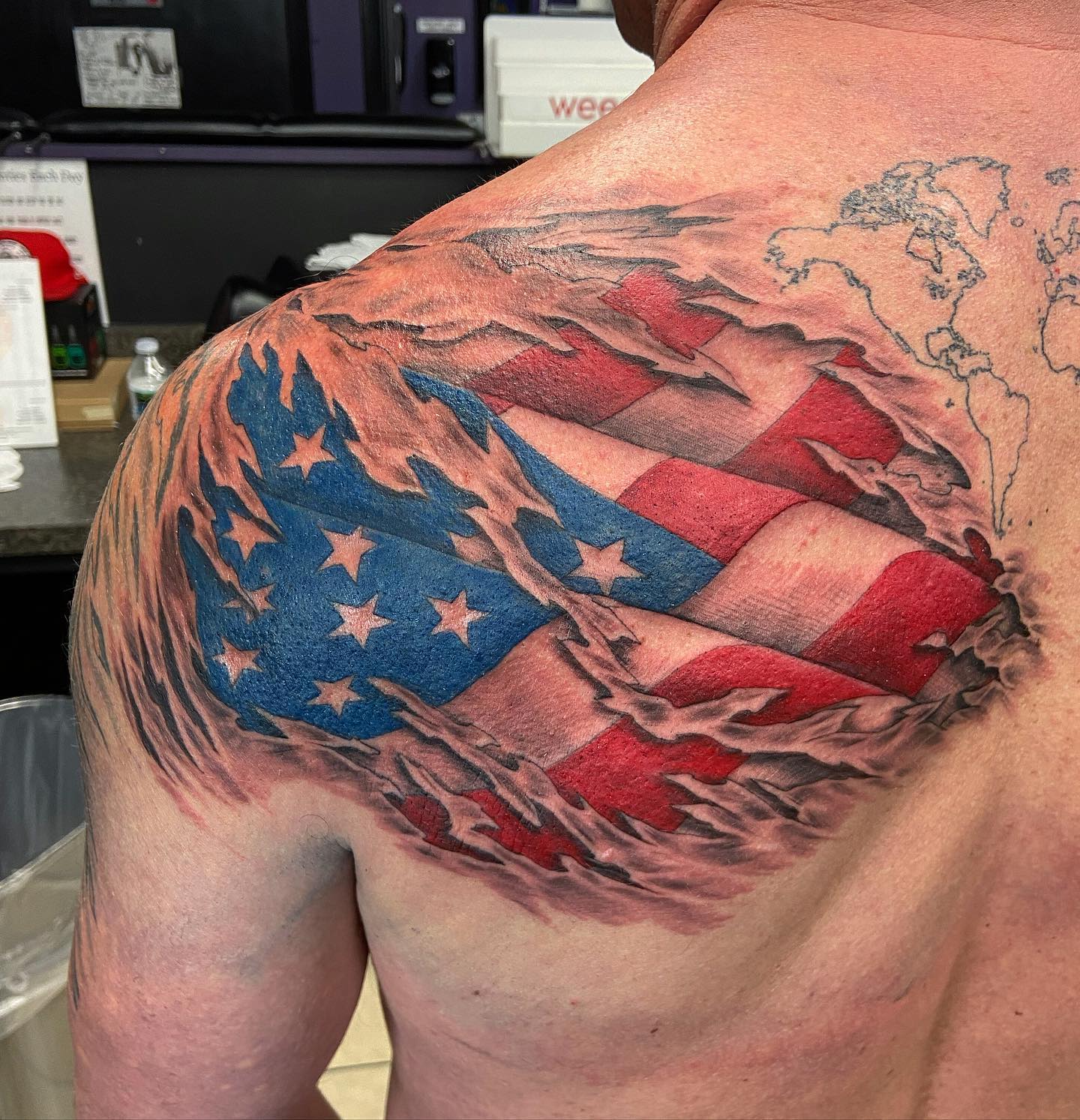 115 Patriotic American Flag Tattoos You Must See  Tattoo Me Now  American  flag tattoo Flag tattoo Patriotic tattoos