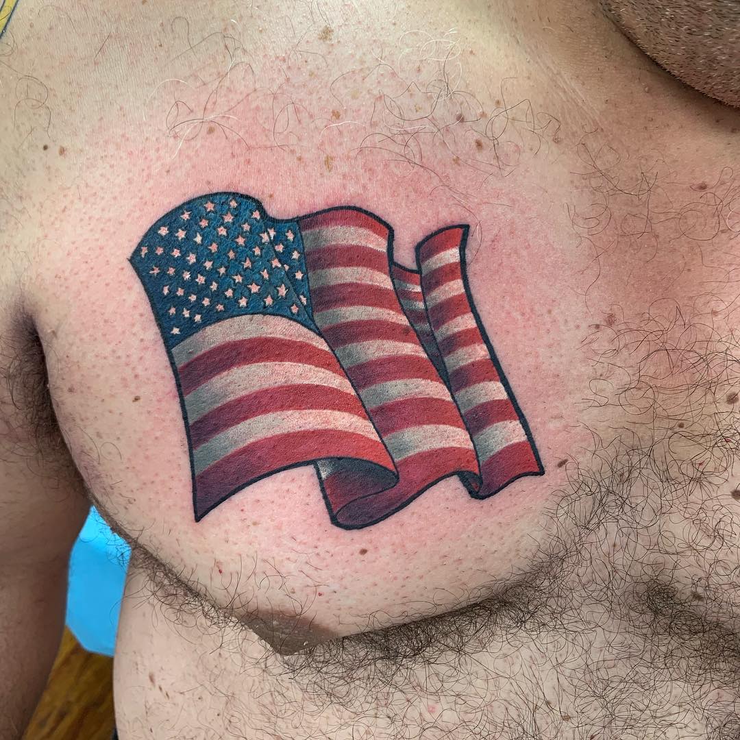 40+ American Flag Tattoos Every Patriotic Should Consider Getting - 100 Tattoos