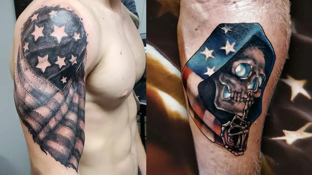 15+ American Flag Tattoos Every Patriotic Should Consider Getting - 100  Tattoos