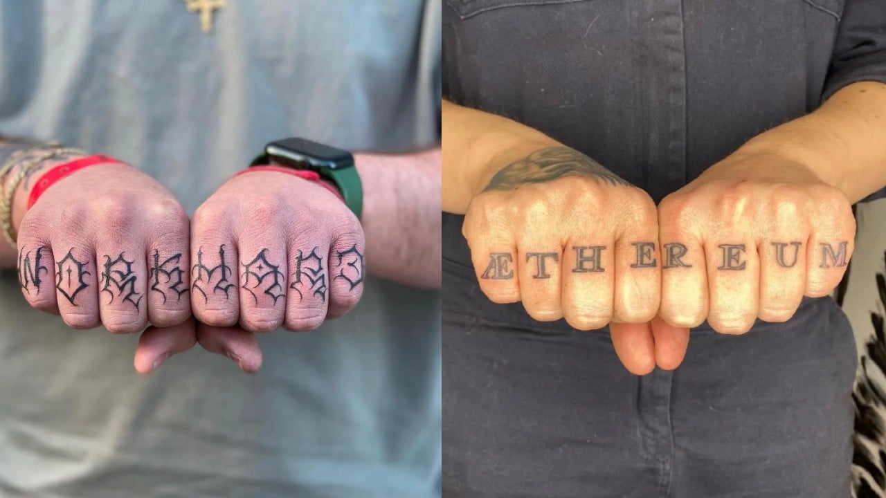 30+ Knuckle Tattoo Design Ideas to Express Yourself Creatively - 100 Tattoos