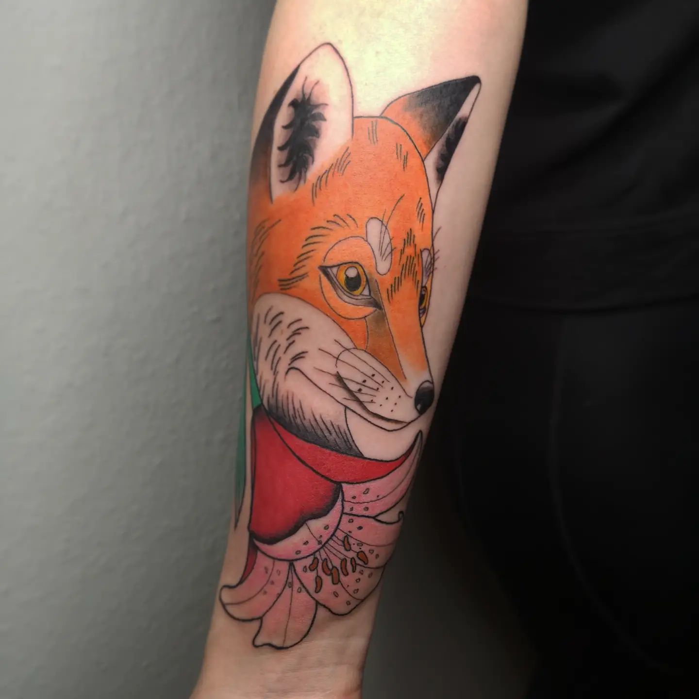Lily and fox tattoo is a type of tattoo that has its roots in Japanese mythology. The fox is often depicted as a trickster, which can be seen as the opposite of lilies, which are considered to be symbols of purity and light.