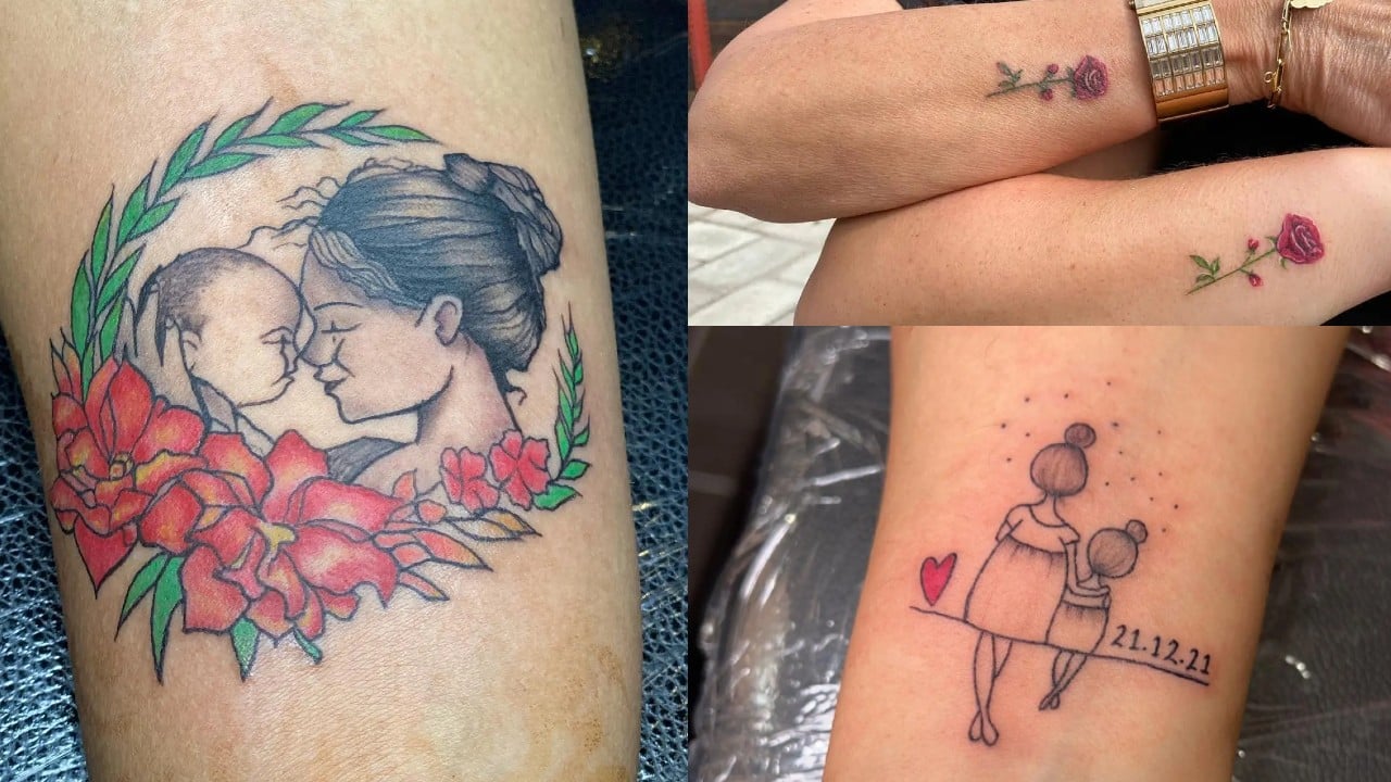 15+ Mother & Daughter Tattoos That Will Melt Your Heart - 100 Tattoos