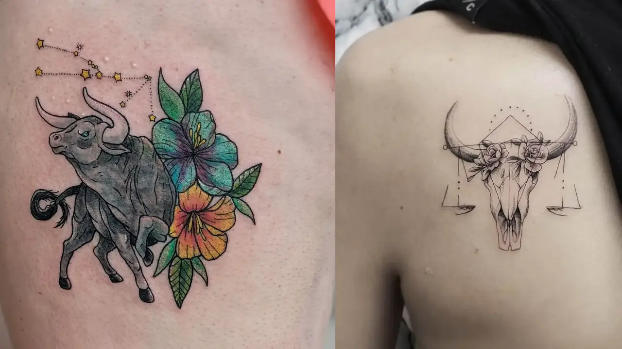 30+ Taurus Tattoos That Are As Awesome As The Sign It Represents - 100 Tattoos