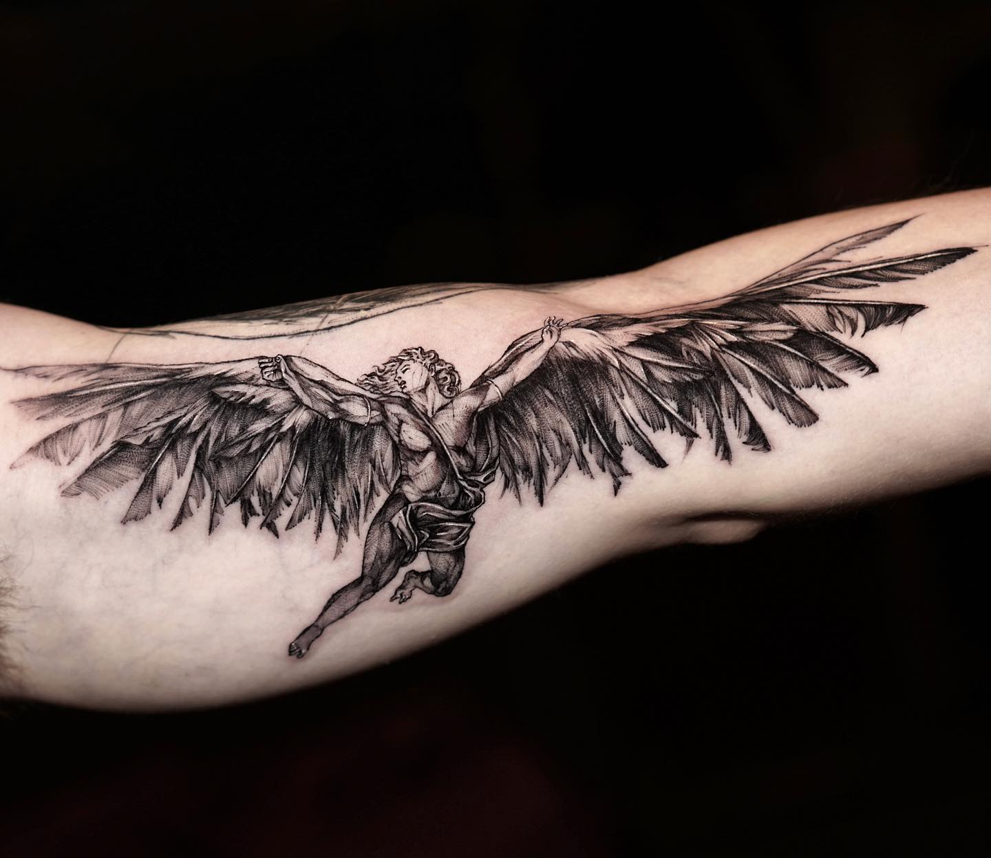 This is awesome and totally making me rethink which version of Icarus I  want  Mythology tattoos Icarus tattoo Greek mythology tattoos