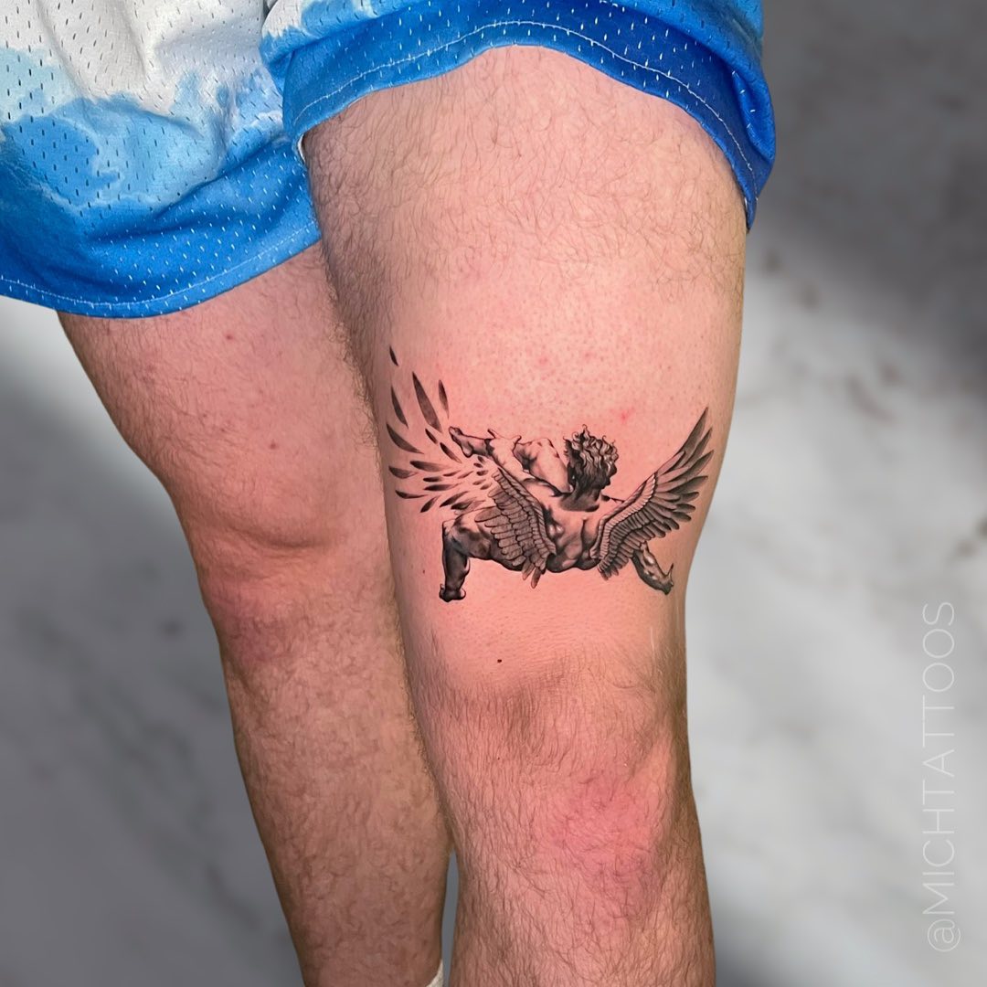 RUI  Minimalist Icarus tattoo tattoos art inked fallenangeltattoo  icarustattoo subangtattoo rui ruitattoo  Facebook