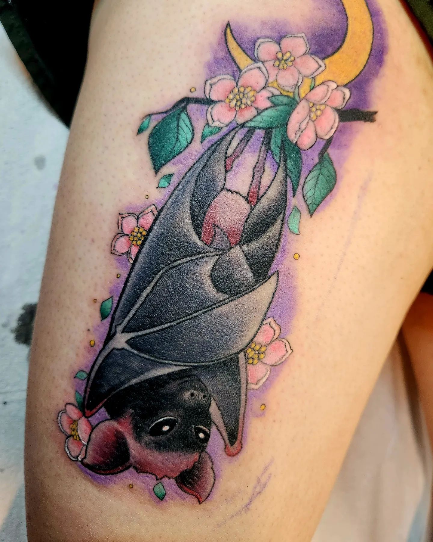 Mini Small Bat Tattoo by needlemistress  Tattoogridnet
