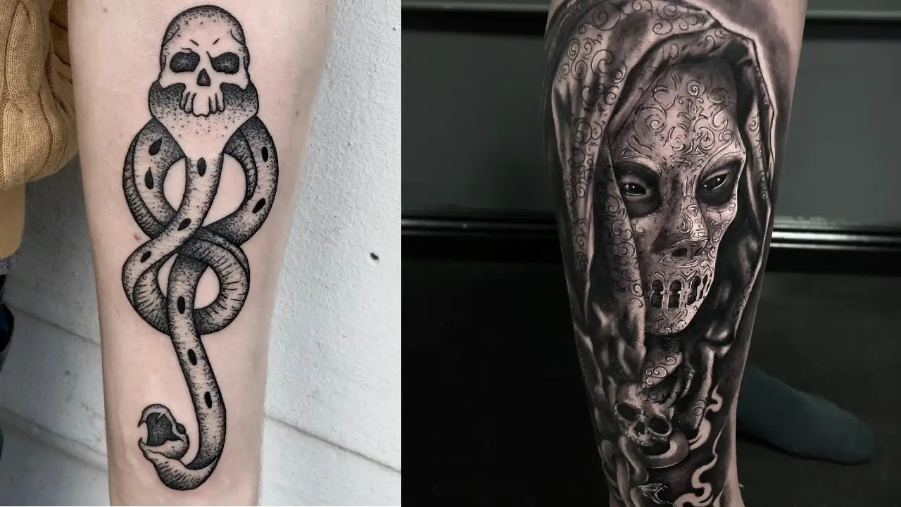 30+ Death Eater Tattoos Every Harry Potter Fan Wants To Get - 100 Tattoos