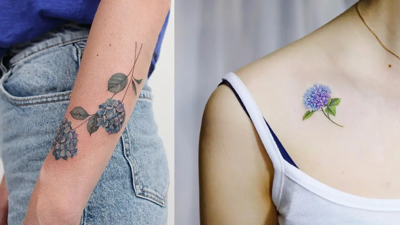 30+ Hydrangea Tattoo Designs As Unique As The Flower Itself - 100 Tattoos